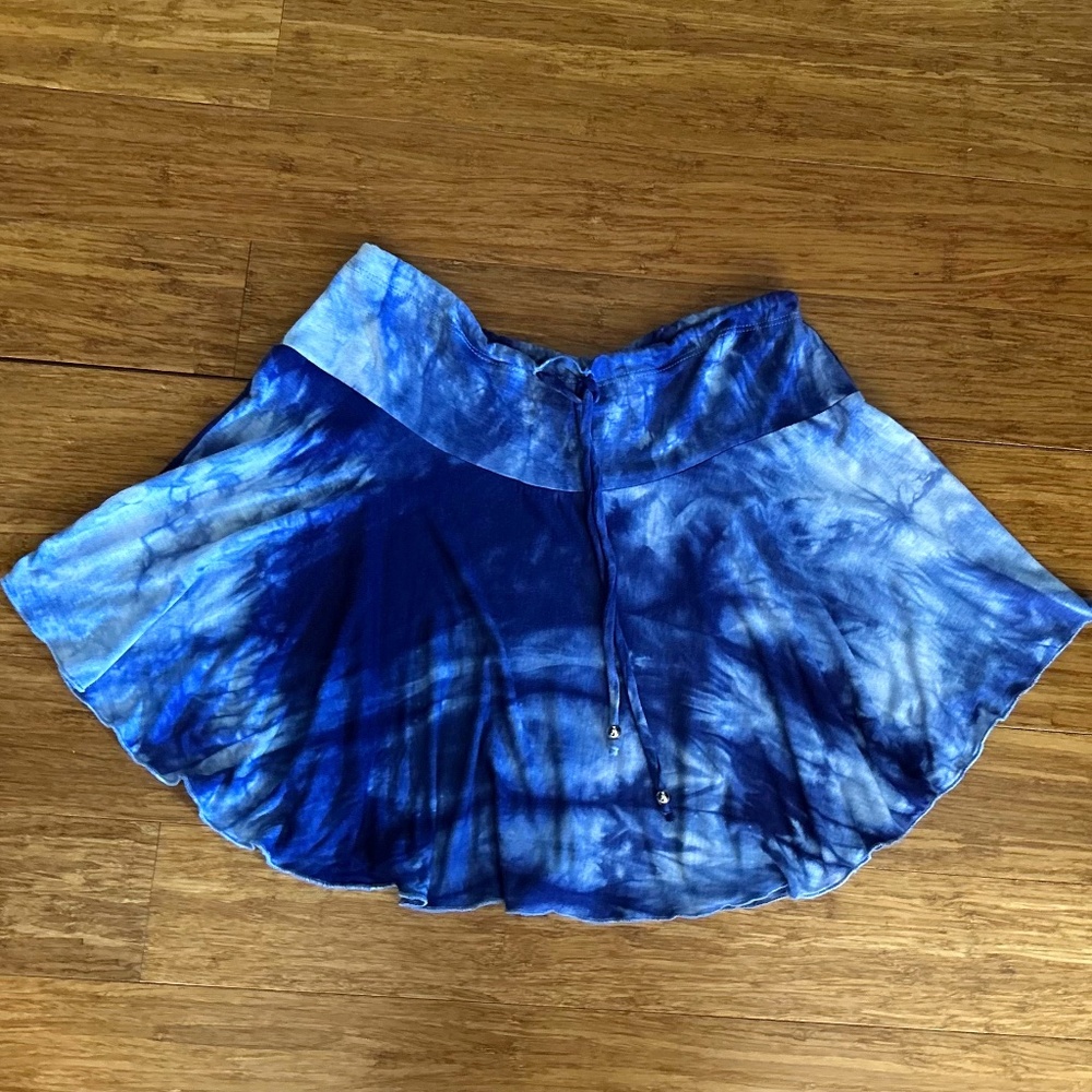 J. Valdi Beach Tie Dye Mini Skirt, Size M